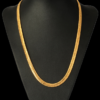 Snake Bone Chain 18K Gold Plated Pendant Accessories 9 Snake Bone Chain 18K Gold Plated Pendant Accessories 9