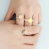 Sweet Wind Soft Clay Ring 3-piece Set Cute Gir Rings 9 Sweet Wind Soft Clay Ring 3-piece Set Cute Gir Rings 9