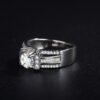 Diamond zircon geometric vintage jewelry ring ring female Rings 10