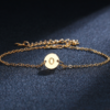 ashion Letter Bracelet & Angle For Women Simple Adjustable Gold Color Name Bracelets Pulseras Mujer Jewelry Party Gifts Bracelets 22