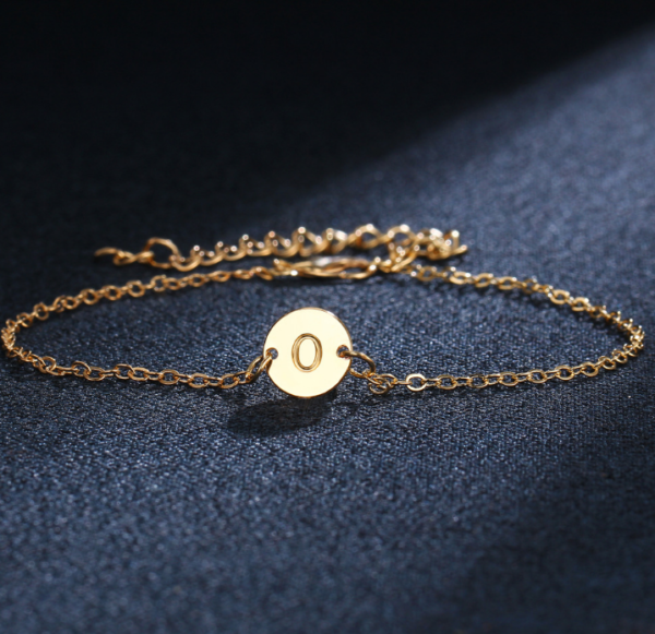 ashion Letter Bracelet & Angle For Women Simple Adjustable Gold Color Name Bracelets Pulseras Mujer Jewelry Party Gifts Bracelets 12