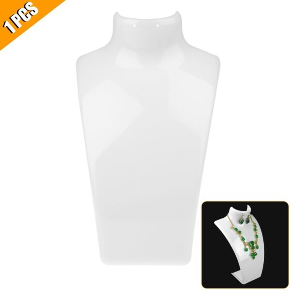 Acrylic Display Stand Necklace Pendant Bust Mannequin Earring Jewelry Chain Show Necklaces 11
