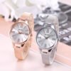 Harmony Sale Pin Buckle Round Glass Rose Gold Stainless Steel Mesh Belt Watch For Women watches 8