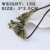 Skeletal City Necklace Pendant With Angel Wings Necklaces 10