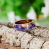 Handmade DIY romantic dry flower Real wood resin ring gold / silver paper inside ring women wedding party ring gifts for the lover Rings 12