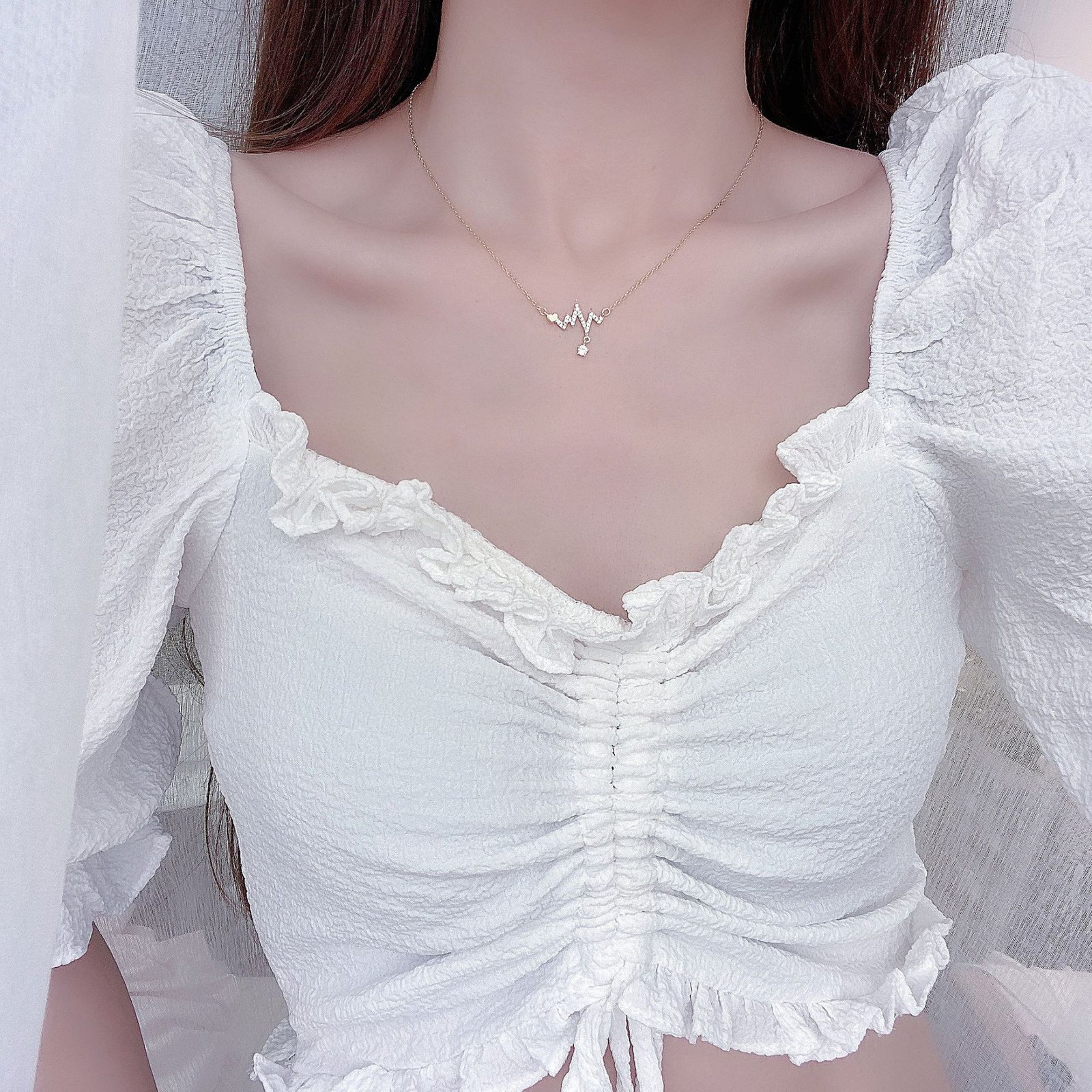 Love Signal Water Drop Love Temperament Clavicle Chain Accessories 7 Love Signal Water Drop Love Temperament Clavicle Chain Accessories 7