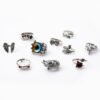 Animal Fish Hole Head Grimace Eye Ring Set Of 10 Rings 10 Animal Fish Hole Head Grimace Eye Ring Set Of 10 Rings 10