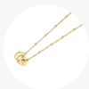 Gold Three-ring Necklace For Your Girlfriend’s Birthday Necklaces 14 Gold Three-ring Necklace For Your Girlfriend’s Birthday Necklaces 14
