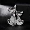 Cute loving cat corsage Necklaces 11