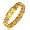Stainless steel jewelry men and women gold double-layer grinding chain bracelet Bracelets 13