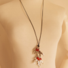 Red bean maple leaf tassel sweater chain Accessories 14