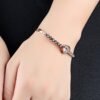 Simple Charms Bracelet For Woman Rose Gold Color With AAA Cubic Zircon Crystal Cut Bracelets Fashion Jewelr Bracelets 12