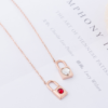 Titanium Steel Necklace Female Love Key Rose Gold Clavicle Chain One Multi-Band Jewelry Necklaces 16 Titanium Steel Necklace Female Love Key Rose Gold Clavicle Chain One Multi-Band Jewelry Necklaces 16
