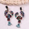 Lobster Stud Earrings Color Diamond Earrings Earrings 13
