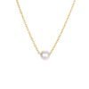 Simple Pearl Pendant Stainless Steel Gold Plated Necklace Necklaces 7