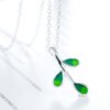 Leaf luminous necklace female drop glue Pendant Necklaces 9
