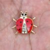 Cartoon ladybug alloy brooch Other 9