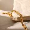 18K Gold-plated Square Chain Bracelet Bracelets 12