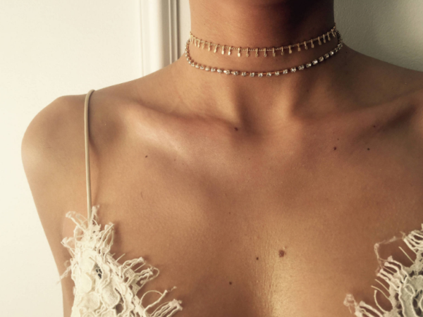 Necklace Short Choker Necklace Jewelry for Women Christmas Crystal Necklace Gold Plated Necklace Silver-plated Necklaces 6