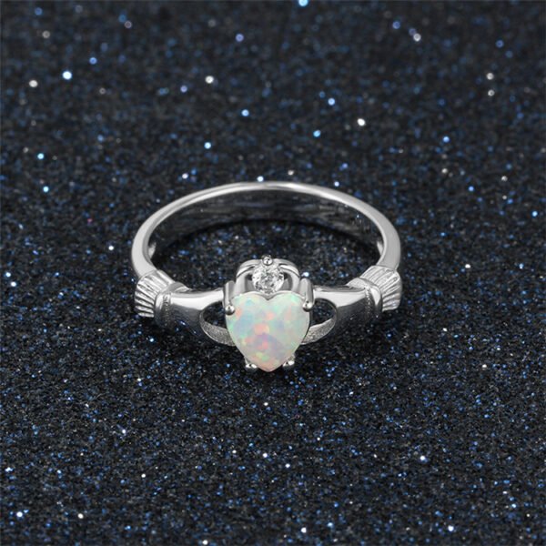 24K White Gold Plated Gemstone Ring BestSelling 8
