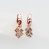 Kamasana Russia 585 Purple Gold Square Earrings Rose Gold Earrings 12