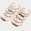 Winding Crystal Gold-plated Crystal Bracelet Bracelets 14