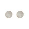 Silver Needle Rice Bead Round Earrings Women French Retro Earrings 11