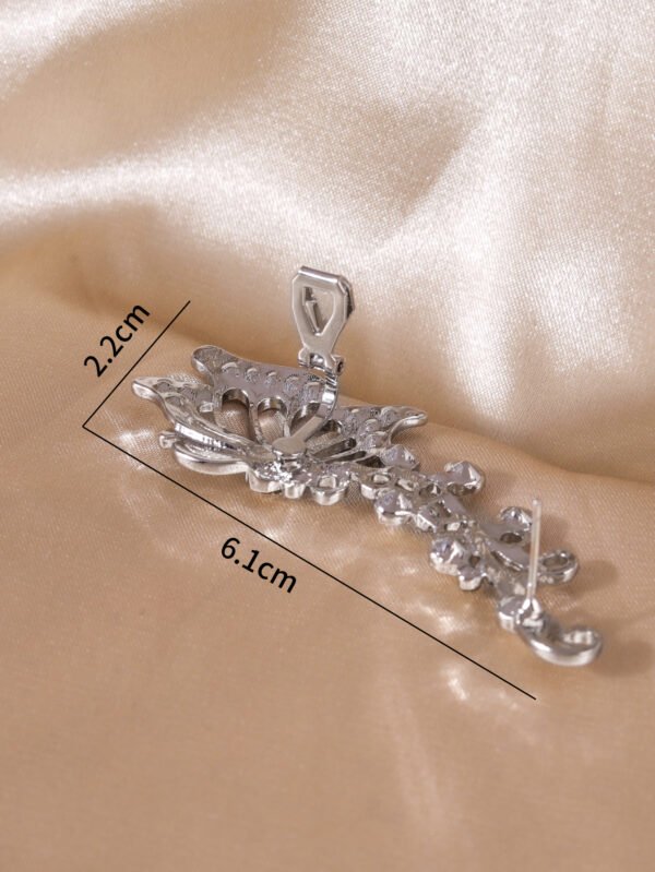 Fashion Hollow Flower Butterfly Antique Unilateral Ear Hook Earrings 4