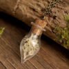 Water Drop Glass Cover Long Dried Flower Hair Necklace Necklaces 13