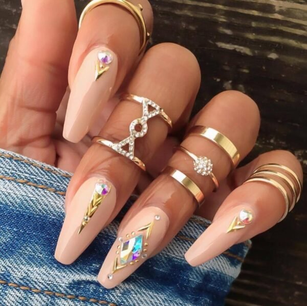 Popular Fashion Geometric Joint Ring Set Rings 5
