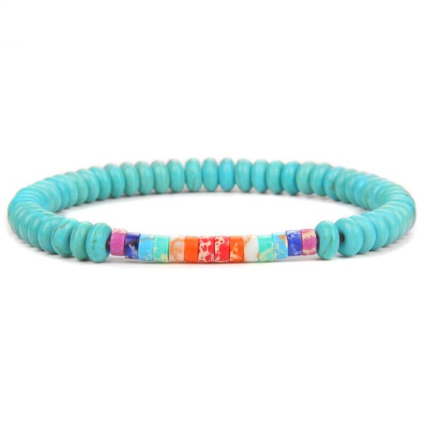 New Natural Wheel Blue Song Emperor Stone Bracelet Men Bracelets 3