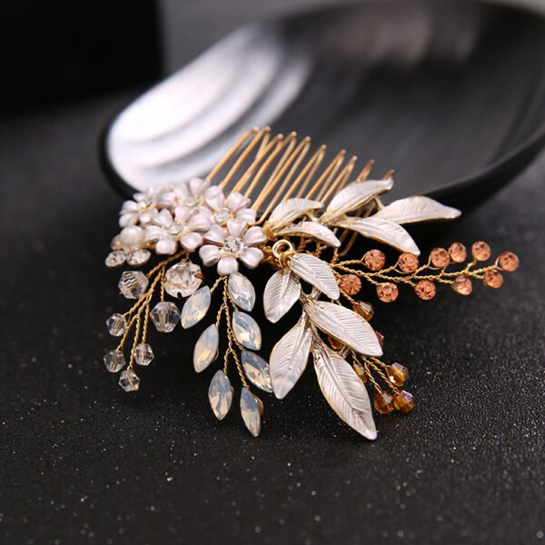 New Handmade Hairband Gold Leaf Headdress Bridal Hair Accessories Bridal Jewelry Accessories 4