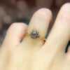 Diamond Luxury Snowflake Starry Rose Gold Ring Rings 8