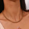 Stainless Steel Special Interest Light Luxury Gold-plated Necklace Necklaces 16