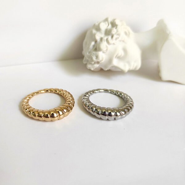 Woven Twill Twist Ring Rings 10