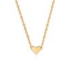 Simple Fashion Gold Color Double-sided Love Pendant Necklaces Clavicle Chains Necklace Women Jewelry Valentines Day Gift Necklaces 22