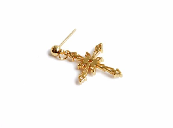 Baroque cross ear bone clip earrings Earrings 7