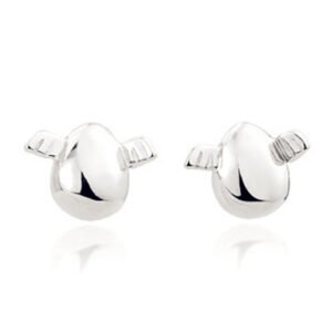 Female silver  angel egg earrings Earrings