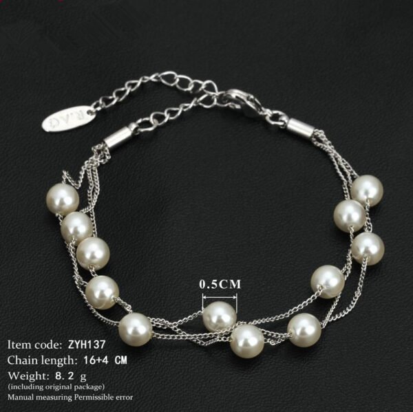 The  Pearl Bracelet Necklace  Gold Jewelry For Women Gift Party Wholesale Bracelets 6