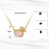 Sterling Silver Necklace Natural Opal Stones 14K Gold Necklaces 12 Sterling Silver Necklace Natural Opal Stones 14K Gold Necklaces 12