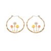 Unique Earring for Women Cute Three Mushroom Shape Sweet Gold Color Drop Earrings New Design Trendy Ear Jewelry Earrings 13