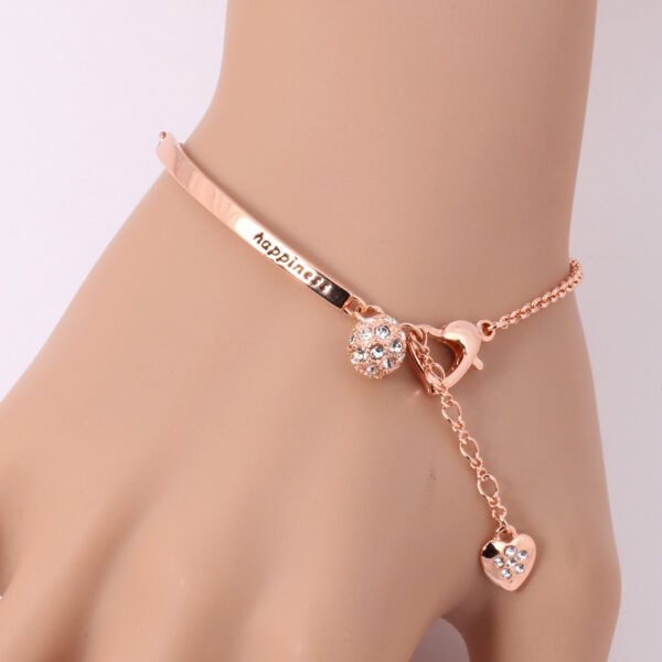 Rose Gold Plated Zircon Bracelet Bracelets 4
