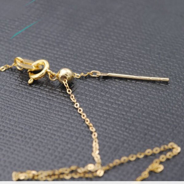Feedthrough Chain Adjustment Chain 18K Gold Necklaces 6