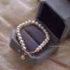 14K Gold Natural Pearl Bracelet Bracelets 16