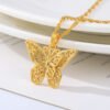 Gold Cutout Butterfly Necklace Necklaces 11