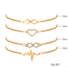 Modyle   Gold Color Crystal Wedding Bracelets Set CZ Stone Heart Bracelets Bangles For Woman Bracelets 14