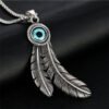 Punk Titanium Steel Takahashi Feather Pendant Accessories 10