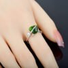 Temperament Heart-shaped Leaf Ring Female Elegant Bracelet Rings 13 Temperament Heart-shaped Leaf Ring Female Elegant Bracelet Rings 13
