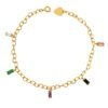 Colorful Fashion Trend Titanium Steel Gold-plated Bracelet Bracelets 12
