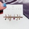High-end Korean cute girl bear earring set Rings 9